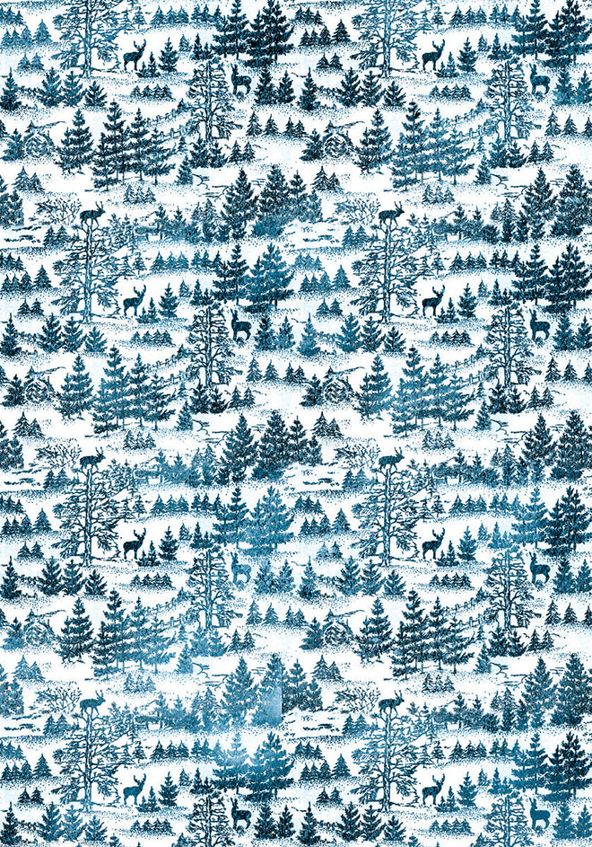 Ciao Bella Vellum Winter Journey Paper Patterns A4 6/Pkg