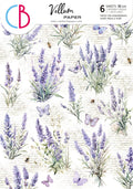 Vellum Morning In Provence Paper Patterns A4 6/Pkg