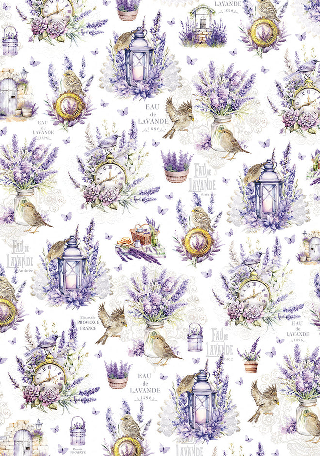Vellum Morning In Provence Paper Patterns A4 6/Pkg