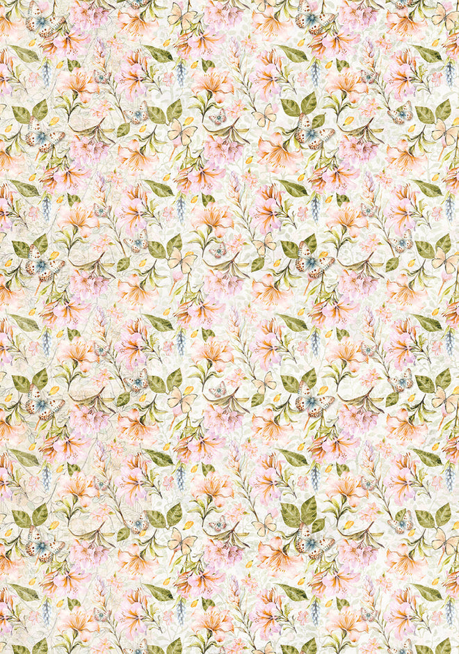 Vellum Flower Shop Paper Patterns A4 6/Pkg