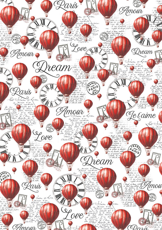 Vellum Paris Je t’aime Paper Patterns A4 6/Pkg