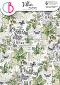 Vellum Cabinet Of Curiosities Paper Patterns A4 6/Pkg