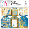 Ciao Bella Vellum Indigo Fussy Cut 6"x6" 6/Pkg