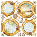 Vellum Coral Reef Fussy Cut 6"x6" 6/Pkg