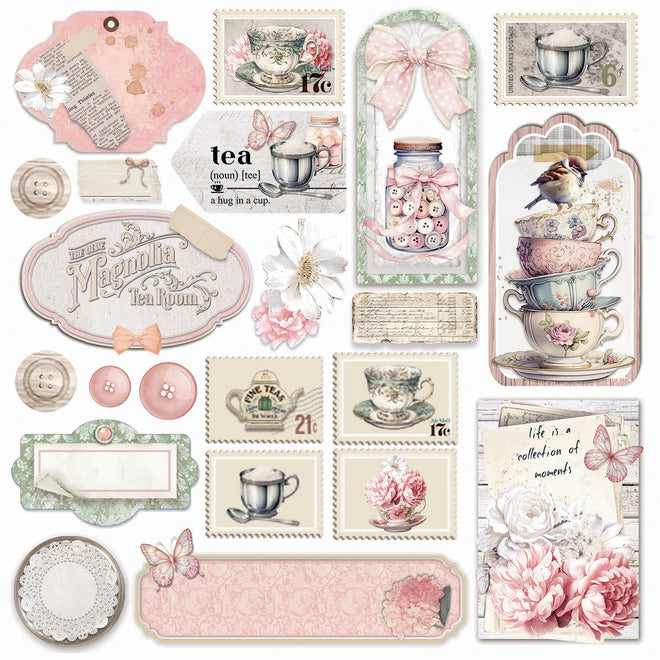 Vellum Timeless Memories Fussy Cut 6"x6" 6/Pkg