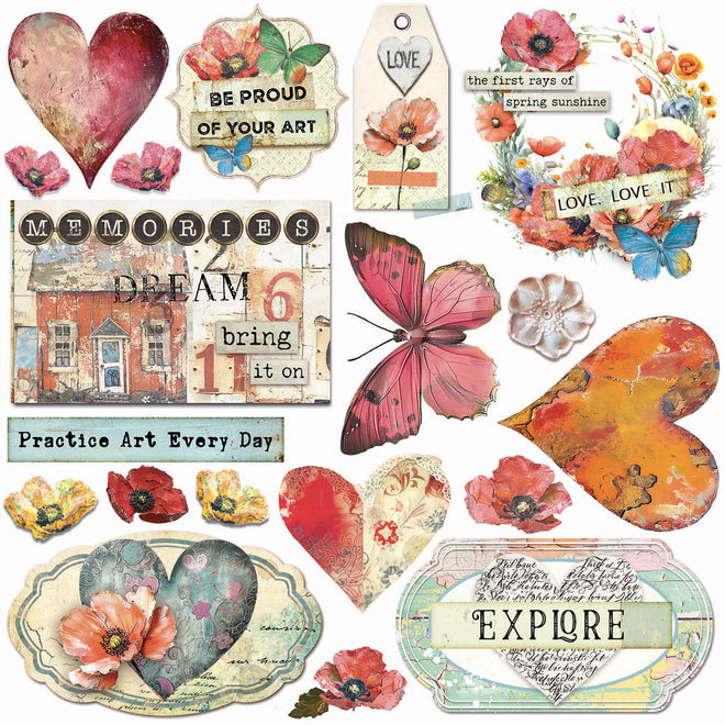Vellum Majestic Dream Fussy Cut 6"x6" 6/Pkg