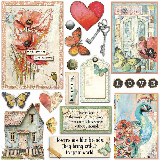 Vellum Majestic Dream Fussy Cut 6"x6" 6/Pkg