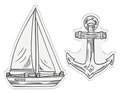 Crafter’s Companion Coastal Collection Stamp & Die - Out at Sea