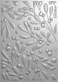 Crafter’s Companion 3D Embossing Folder 5”x7” - Elegant Mistletoe