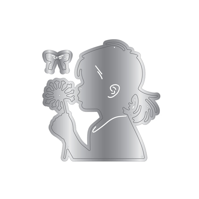 Crafters Companion Metal Die, Stamp & Stencil Set - Make a Wish