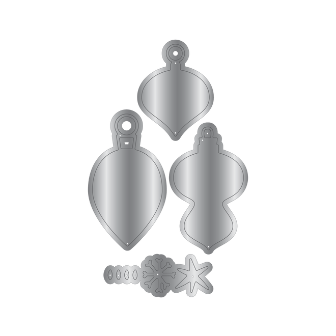 Crafters Companion Metal Die Christmas Embellishment - Baubles