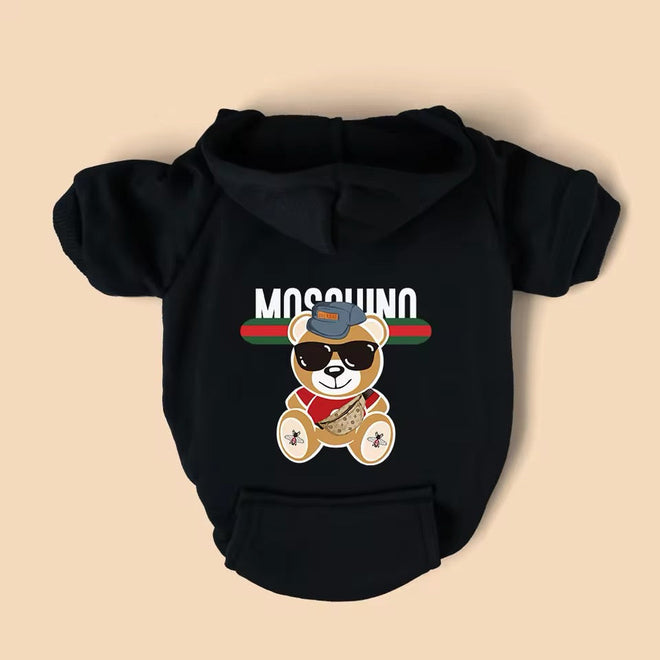 Bear Dog Hoodie | Dog Hoodie with Character Detail