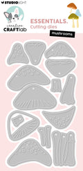 CCL Cutting Die Mushrooms Essentials 14 Pieces