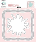 CCL Cutting Die Square Splash Essentials 150x150x1mm 7.87x6.69x0.04 inch 4 PC nr.540