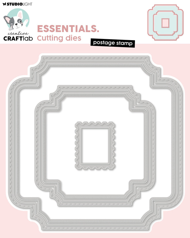 CCL Cutting Die Postage Stamp Essentials 8 PC