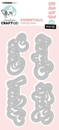 CCL Cutting Die Wordz Super Essentials 8 PC