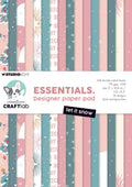 CCL Designer Paper Pad Let It Snow Essentials 24 Sheets