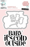 CCL Stamp & Cutting Dies Cold Outside Essentials 136x95x3mm 6 Pieces