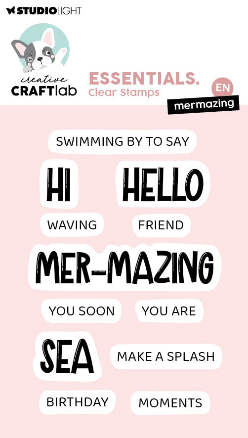CCL Clear Stamps Mermazing Essentials 12 Pieces