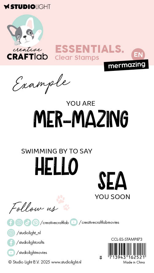 CCL Clear Stamps Mermazing Essentials 12 Pieces