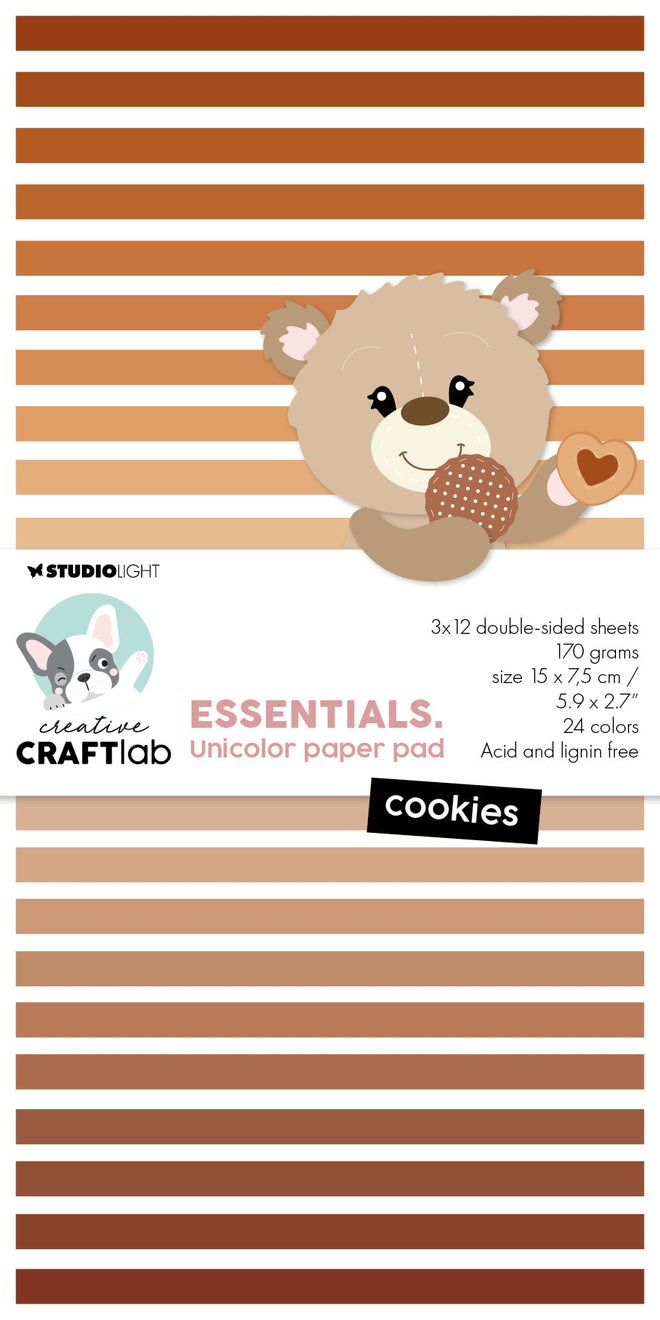 CCL Unicolor Paper Pad Cookies Essentials 24 SH
