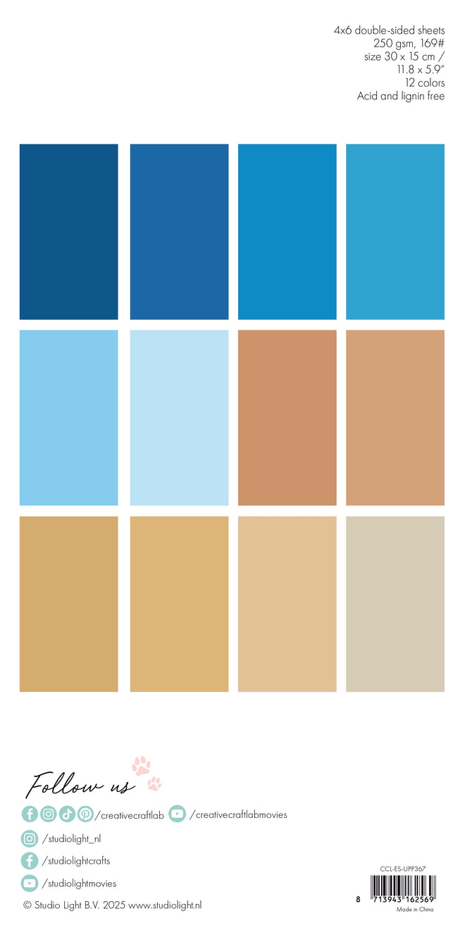 CCL Unciolor Paper Pad Sand & Sea Essentials 24 Sheets