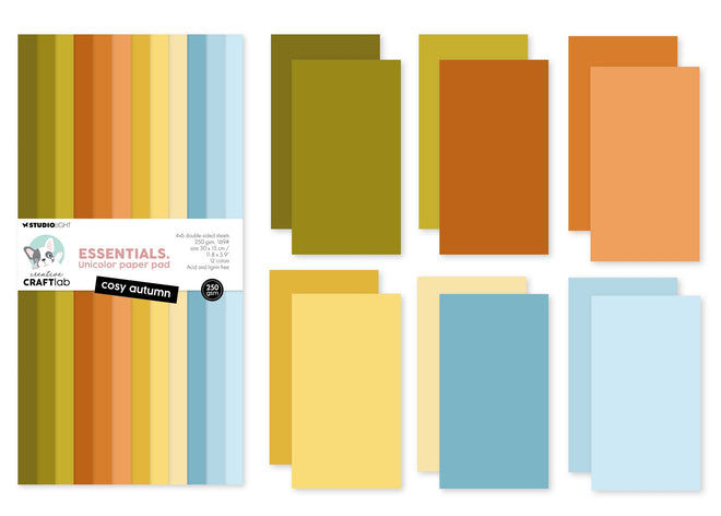 CCL Unicolor Paper Pad Cosy Autumn Essentials 24 Sheets