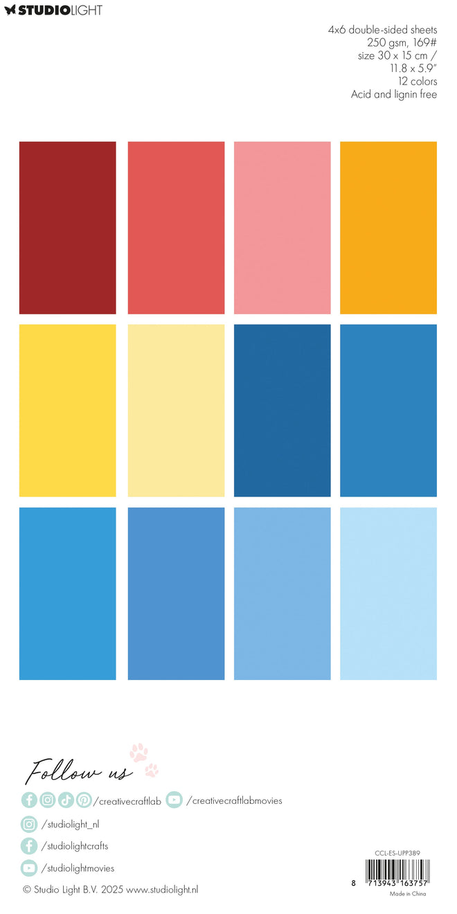 CCL Unicolor Paper Pad Happiness Essentials 24 Sheets
