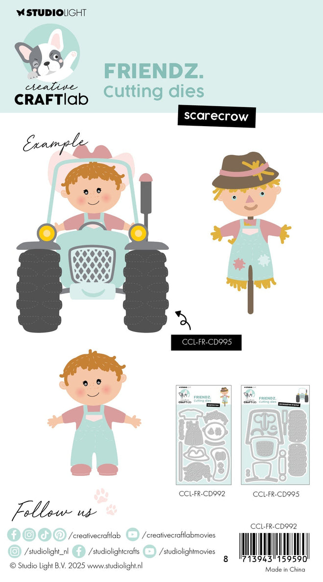 CCL Cutting Die Scarecrow Friendz 15 PC