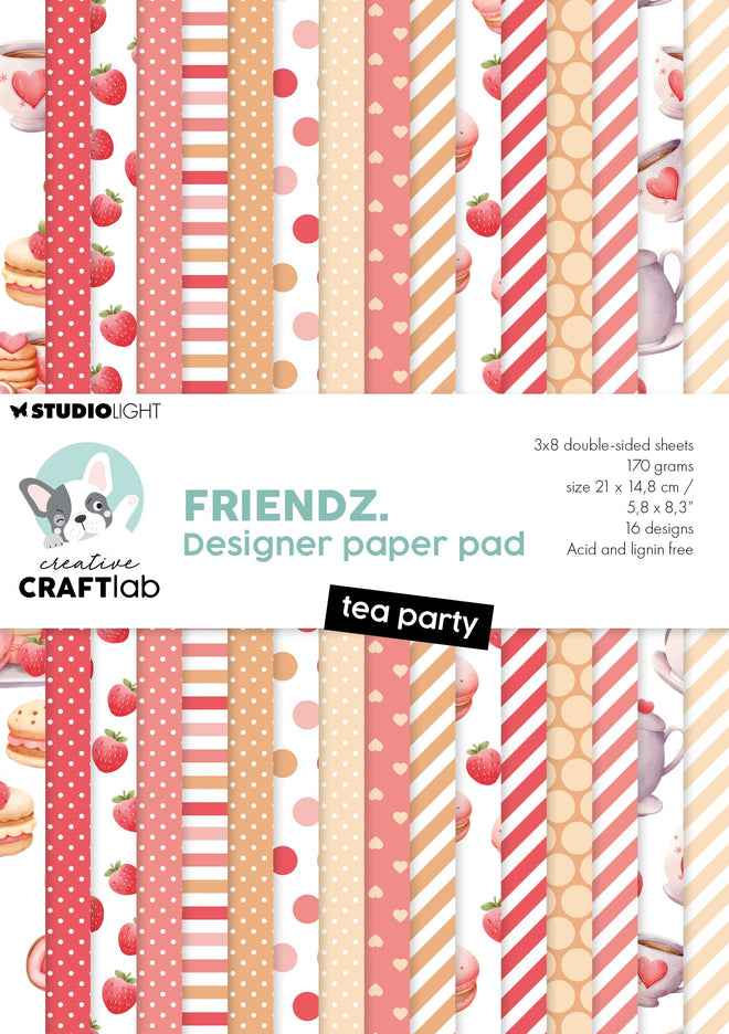 CCL Design Paper Pad Tea Party Friendz 24 SH