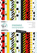 CCL Designer Paper Pad Bee-Lightful Friendz 24 Sheets