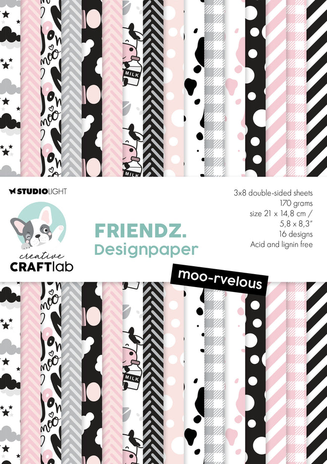 CCL Paper Pad Moo-Rvelous Friendz 24 SH