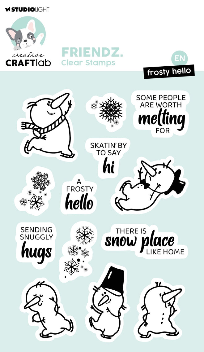 CCL Clear Stamp Frosty Hello Friendz 210x148xmm 13 PC nr.570