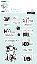 CCL Clear Stamp Holy Cow Friendz 14 PC