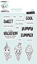 CCL Clear Stamp Stay Cool Friendz 18 PC