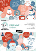 CCL Sticker Paper Pad Winter Friendz 105x148x3mm 15 Sheets