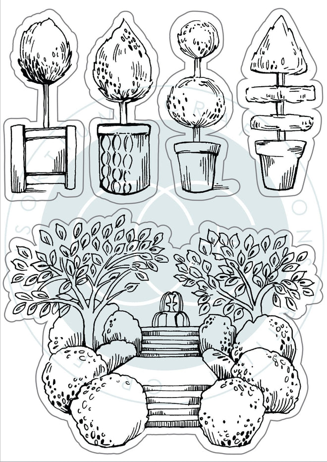 Secret Garden - Stamp Set - Topiary
