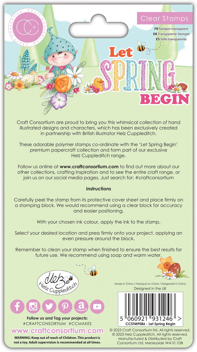 Craft Consortium Let Spring Begin - Stamp Set - Let Spring Begin