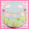 Baby Clothes Washing Line Silicone Mould