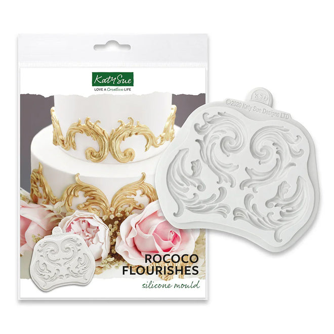 Rococo Flourishes Silicone Mould