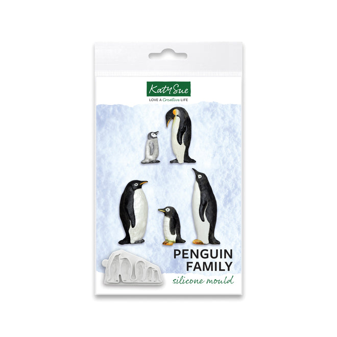 Penguin Family Silicone Mould