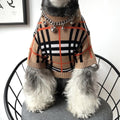 Dog Knit Sweater | Brrbrry Plaid Dog Sweater