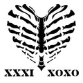 Creative Expressions Andy Skinner Heart Of Bone 8 in x 8 in Stencil