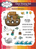 Creative Expressions Jane's Doodles Special Delivery 6 in x 8 in Clear Stamp Set