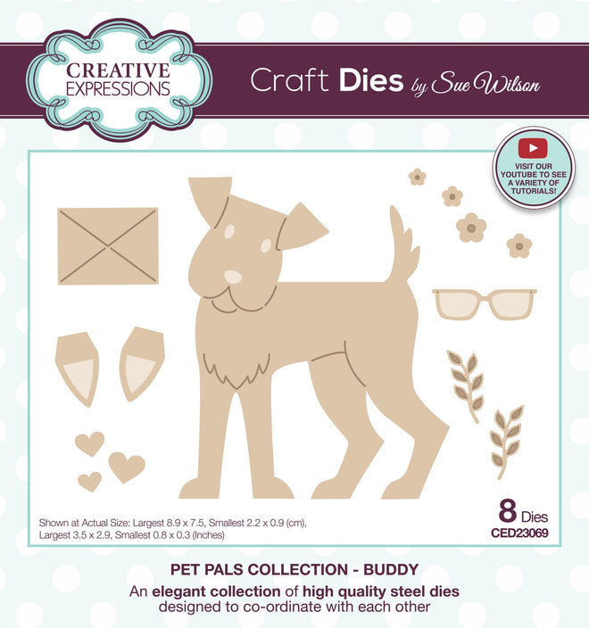Creative Expressions Sue Wilson Pet Pals Buddy Craft Die