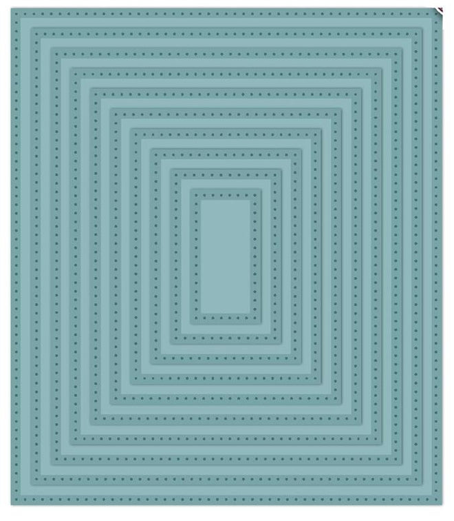 Noble Double Pierced Rectangles - Set B Die