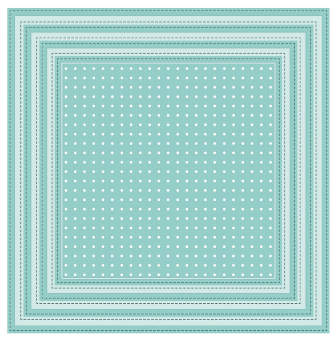 Shadow Box Collection Stitched Square Peg Board Die