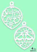 Creative Expressions Die Paper Cuts Collection - Seasons Greetings Bauble Duo