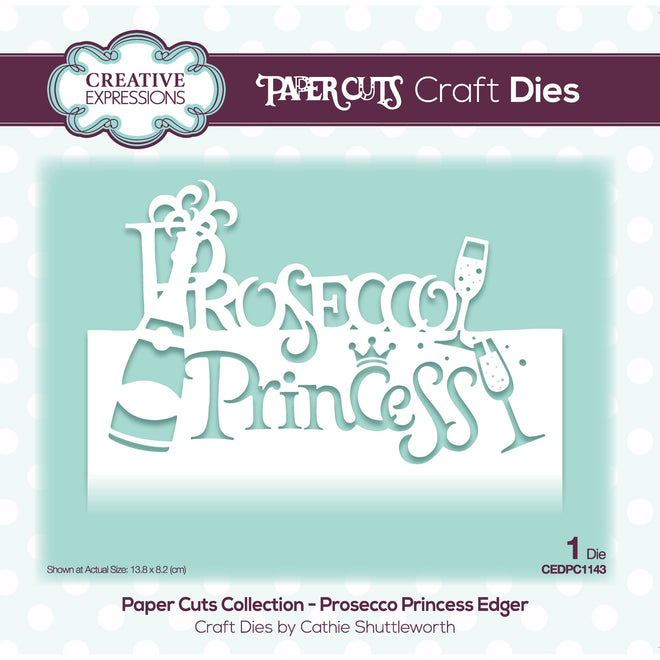 Paper Cuts Collection - Prosecco Princess Edger
