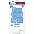 Sue Wilson Big Bold Words Because Craft Die & Stamp Set